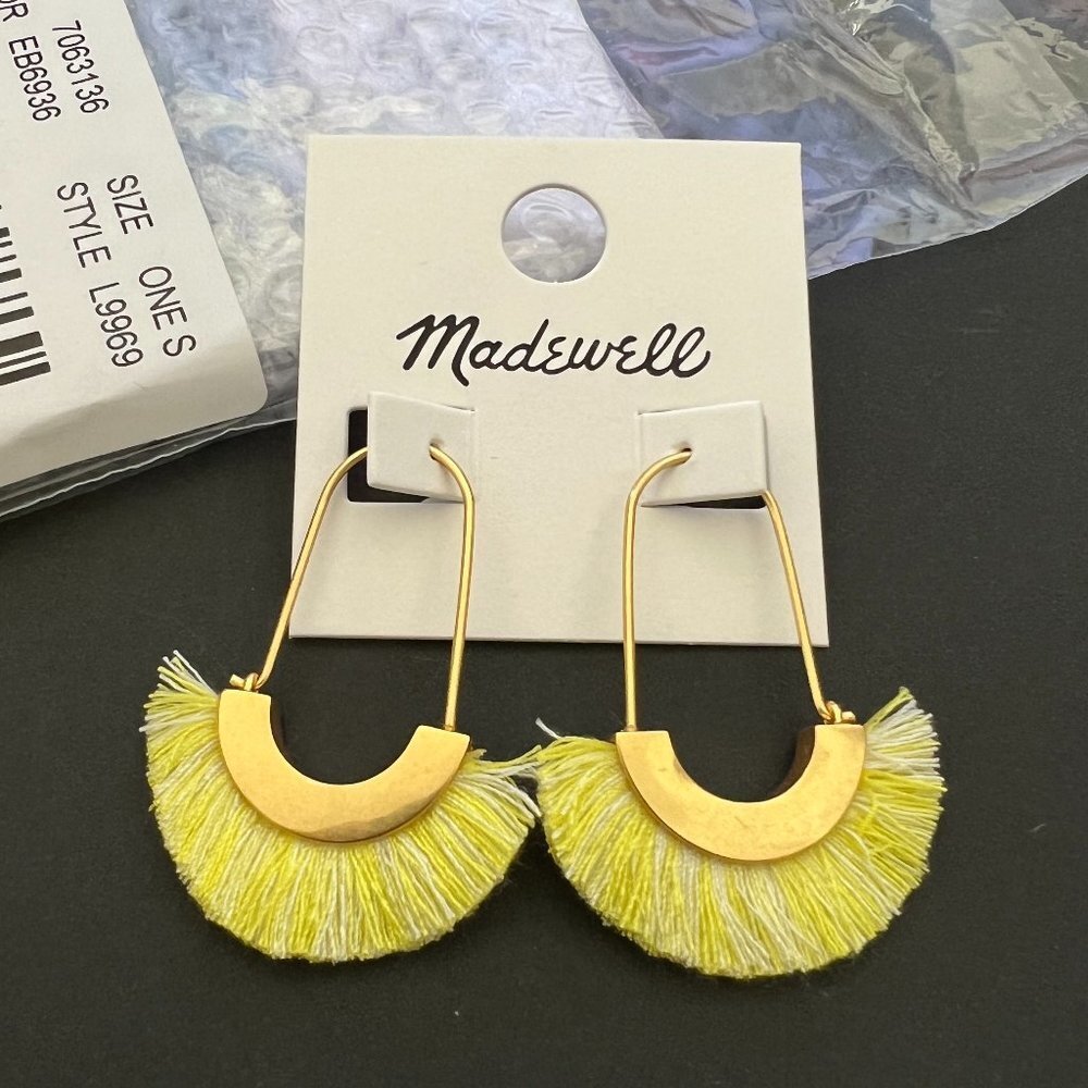 Madewell Arc Wire Fringe Earrings